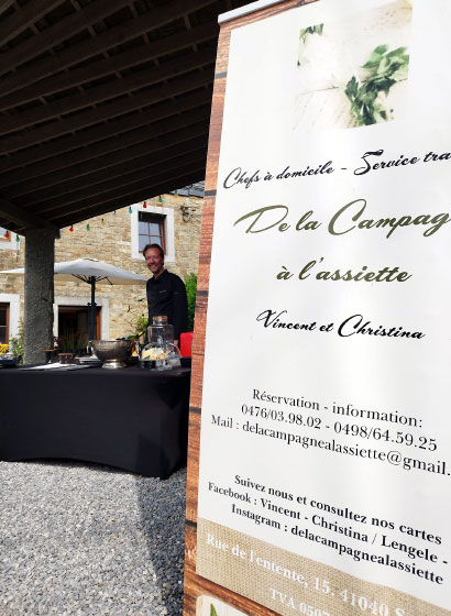 traiteur pendant un evenement